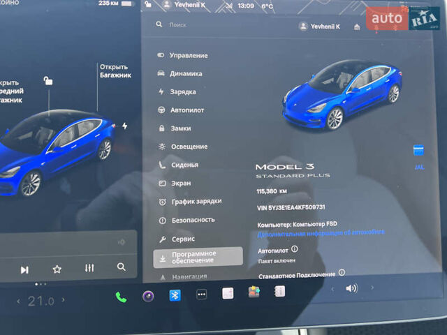 Синий Тесла Модель 3, объемом двигателя 0 л и пробегом 115 тыс. км за 14800 $, фото 29 на Automoto.ua