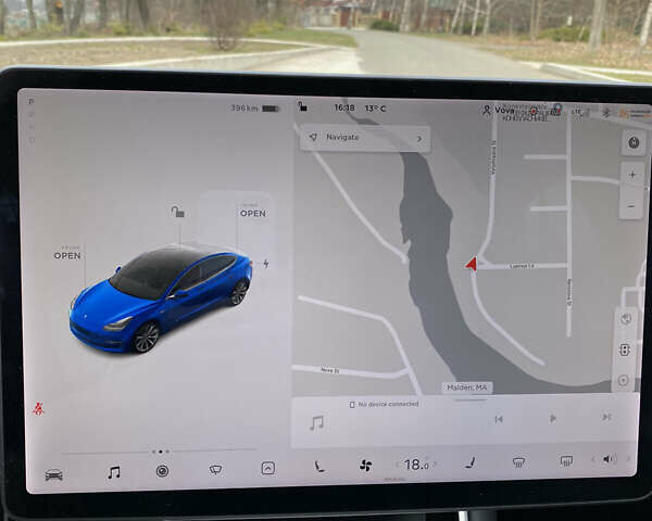 Синий Тесла Модель 3, объемом двигателя 0 л и пробегом 40 тыс. км за 35000 $, фото 28 на Automoto.ua