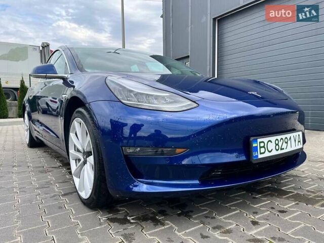 Синий Тесла Модель 3, объемом двигателя 0 л и пробегом 53 тыс. км за 20500 $, фото 1 на Automoto.ua