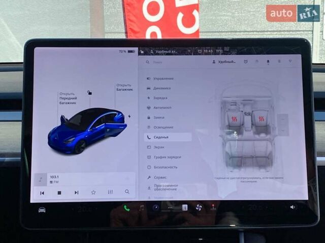 Синий Тесла Модель 3, объемом двигателя 0 л и пробегом 129 тыс. км за 17500 $, фото 18 на Automoto.ua