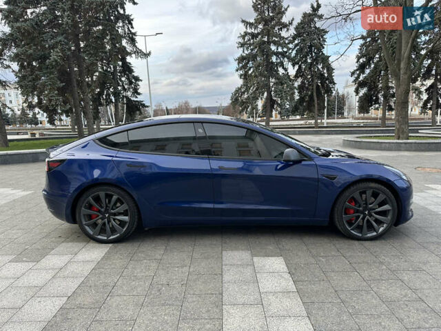 Синий Тесла Модель 3, объемом двигателя 0 л и пробегом 102 тыс. км за 18999 $, фото 3 на Automoto.ua