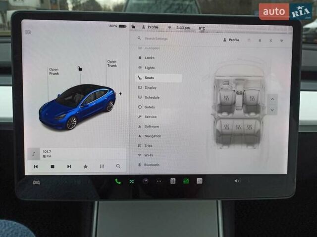 Синий Тесла Модель 3, объемом двигателя 0 л и пробегом 53 тыс. км за 20500 $, фото 13 на Automoto.ua