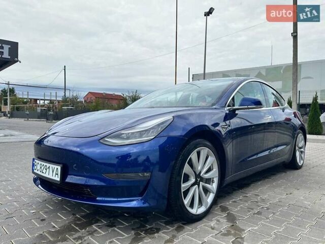 Синий Тесла Модель 3, объемом двигателя 0 л и пробегом 53 тыс. км за 20500 $, фото 3 на Automoto.ua