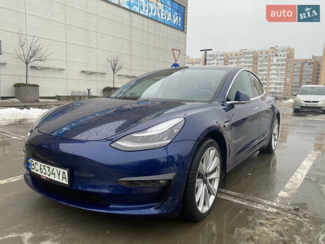 Синий Тесла Модель 3, объемом двигателя 0 л и пробегом 136 тыс. км за 14600 $, фото 2 на Automoto.ua
