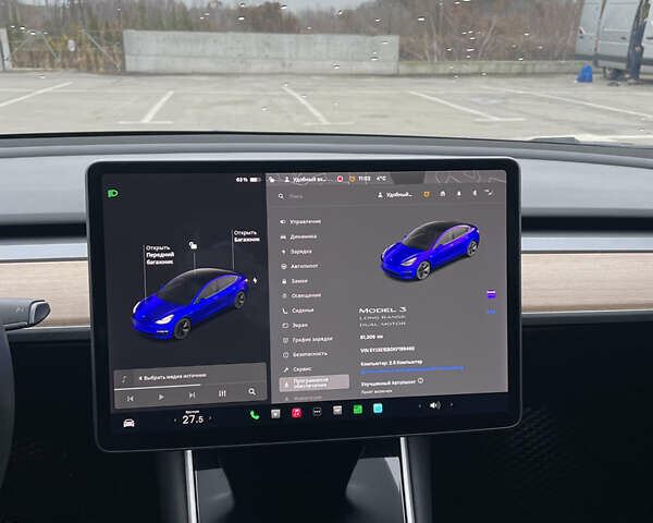 Синій Тесла Модель 3, об'ємом двигуна 0 л та пробігом 62 тис. км за 19200 $, фото 12 на Automoto.ua