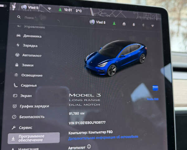 Синий Тесла Модель 3, объемом двигателя 0 л и пробегом 94 тыс. км за 21000 $, фото 26 на Automoto.ua