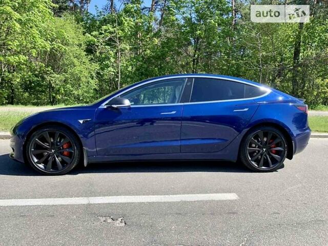 Синій Тесла Модель 3, об'ємом двигуна 0 л та пробігом 52 тис. км за 33400 $, фото 3 на Automoto.ua