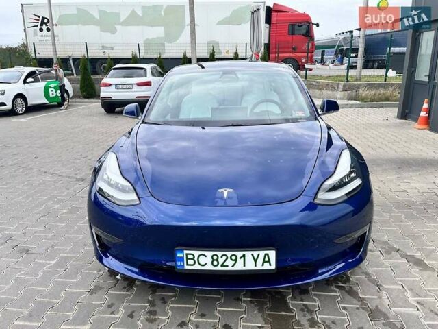 Синий Тесла Модель 3, объемом двигателя 0 л и пробегом 53 тыс. км за 20500 $, фото 2 на Automoto.ua