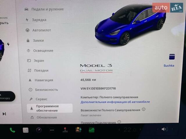 Синій Тесла Модель 3, об'ємом двигуна 0 л та пробігом 58 тис. км за 19000 $, фото 18 на Automoto.ua