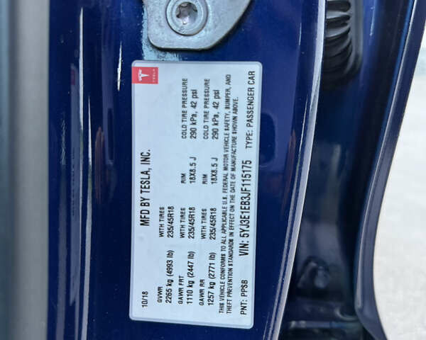 Синій Тесла Модель 3, об'ємом двигуна 0 л та пробігом 90 тис. км за 27500 $, фото 28 на Automoto.ua