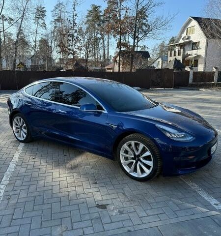 Синий Тесла Модель 3, объемом двигателя 0 л и пробегом 65 тыс. км за 18900 $, фото 3 на Automoto.ua