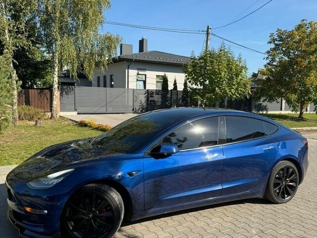 Синий Тесла Модель 3, объемом двигателя 0 л и пробегом 122 тыс. км за 19500 $, фото 2 на Automoto.ua