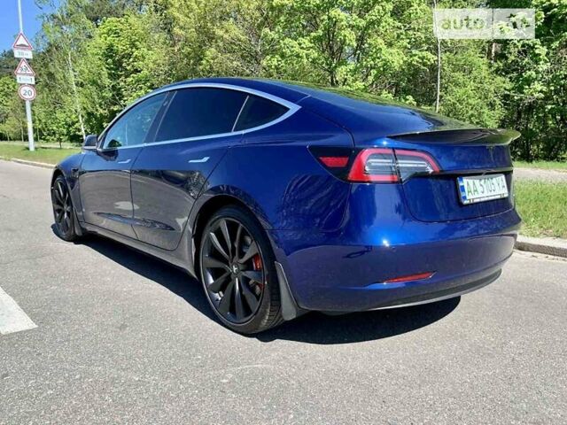 Синий Тесла Модель 3, объемом двигателя 0 л и пробегом 51 тыс. км за 34100 $, фото 6 на Automoto.ua