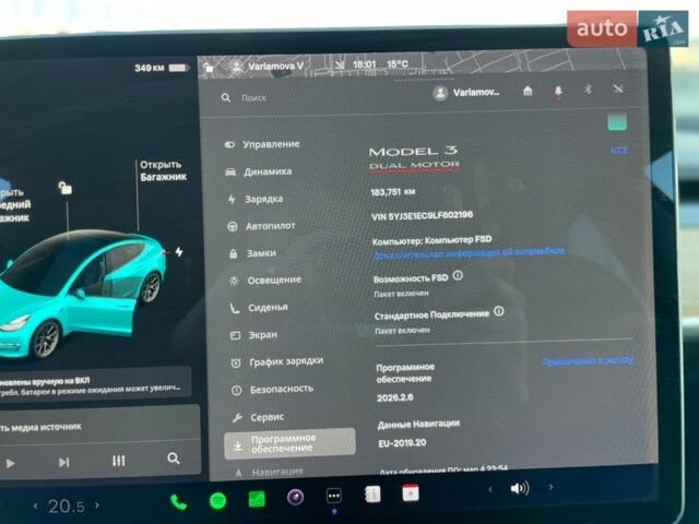 Синий Тесла Модель 3, объемом двигателя 0 л и пробегом 183 тыс. км за 14500 $, фото 21 на Automoto.ua