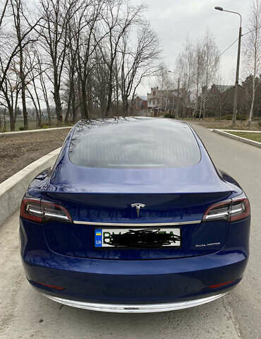 Синий Тесла Модель 3, объемом двигателя 0 л и пробегом 40 тыс. км за 35000 $, фото 3 на Automoto.ua