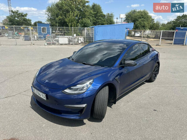 Синий Тесла Модель 3, объемом двигателя 0 л и пробегом 90 тыс. км за 19000 $, фото 3 на Automoto.ua