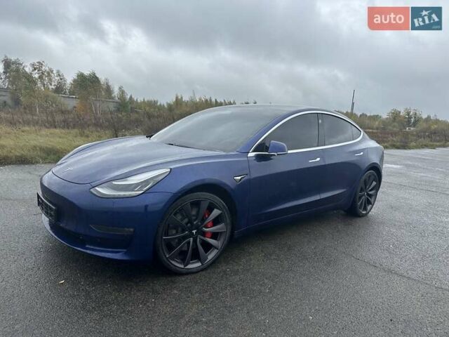 Синий Тесла Модель 3, объемом двигателя 0 л и пробегом 163 тыс. км за 22500 $, фото 2 на Automoto.ua