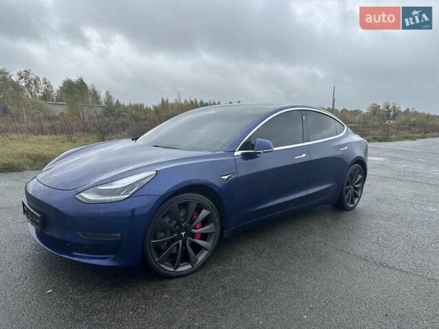Синий Тесла Модель 3, объемом двигателя 0 л и пробегом 163 тыс. км за 22500 $, фото 3 на Automoto.ua