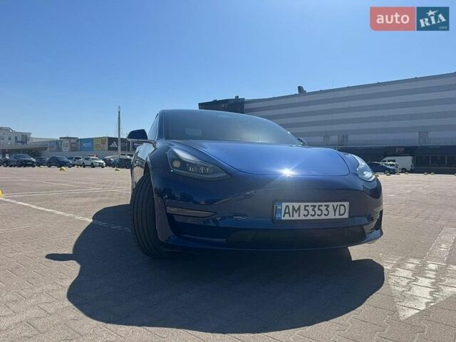 Синий Тесла Модель 3, объемом двигателя 0 л и пробегом 191 тыс. км за 16000 $, фото 3 на Automoto.ua