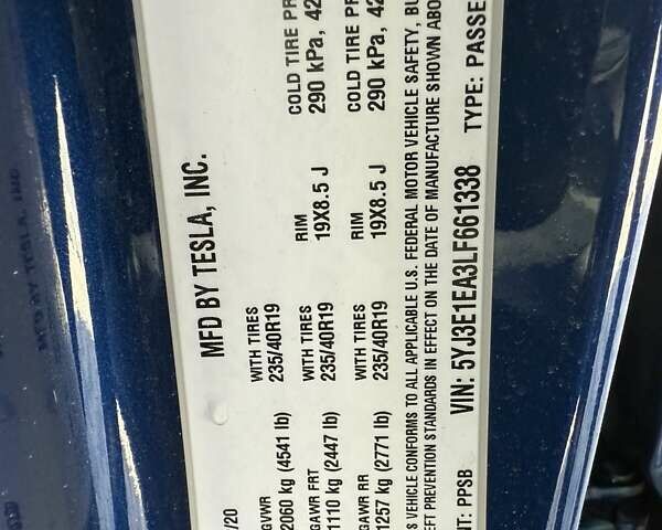 Синий Тесла Модель 3, объемом двигателя 0 л и пробегом 55 тыс. км за 13900 $, фото 34 на Automoto.ua