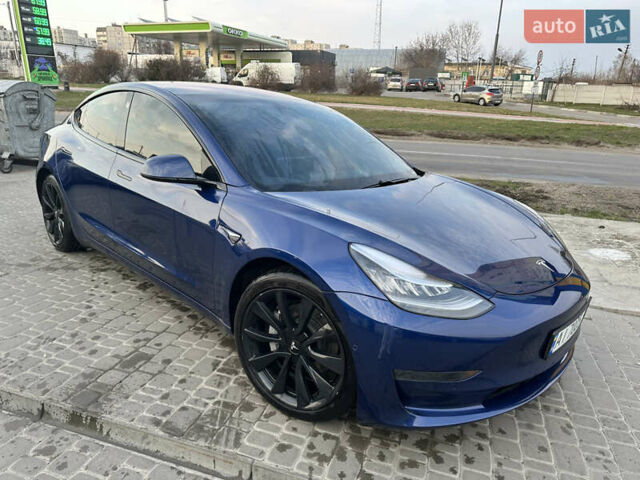 Синий Тесла Модель 3, объемом двигателя 0 л и пробегом 70 тыс. км за 18700 $, фото 1 на Automoto.ua