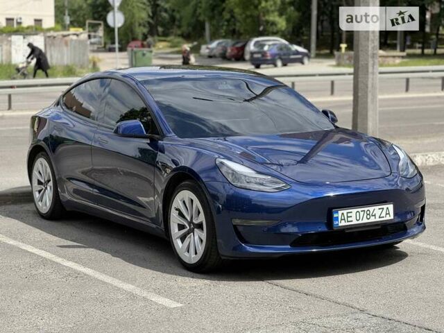 Синій Тесла Модель 3, об'ємом двигуна 0 л та пробігом 48 тис. км за 24500 $, фото 1 на Automoto.ua