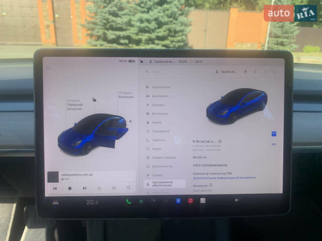 Синий Тесла Модель 3, объемом двигателя 0 л и пробегом 101 тыс. км за 20900 $, фото 14 на Automoto.ua