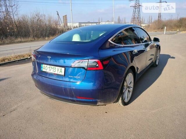 Синий Тесла Модель 3, объемом двигателя 0 л и пробегом 105 тыс. км за 19000 $, фото 3 на Automoto.ua
