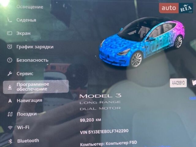 Синій Тесла Модель 3, об'ємом двигуна 0 л та пробігом 99 тис. км за 19500 $, фото 11 на Automoto.ua