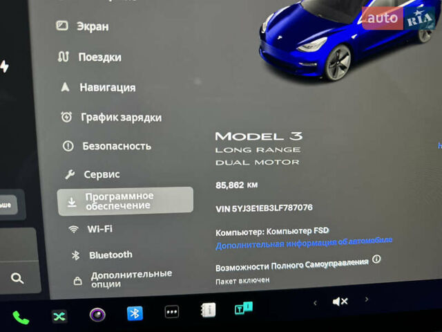 Синий Тесла Модель 3, объемом двигателя 0 л и пробегом 86 тыс. км за 22400 $, фото 14 на Automoto.ua