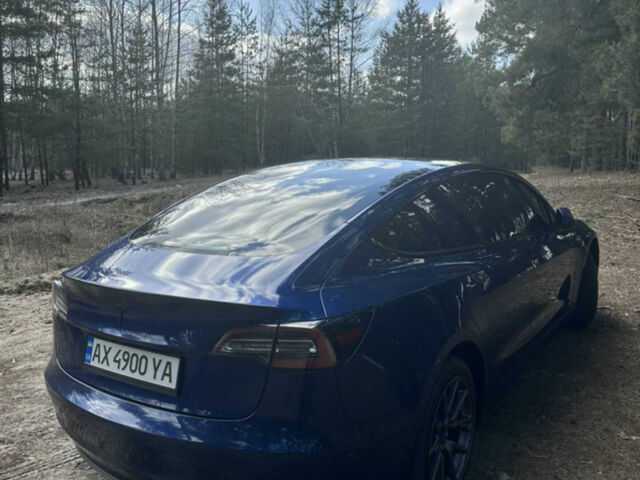 Синий Тесла Модель 3, объемом двигателя 0 л и пробегом 37 тыс. км за 23500 $, фото 4 на Automoto.ua
