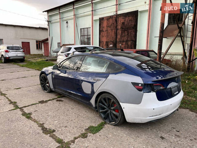 Синий Тесла Модель 3, объемом двигателя 0 л и пробегом 105 тыс. км за 19999 $, фото 1 на Automoto.ua