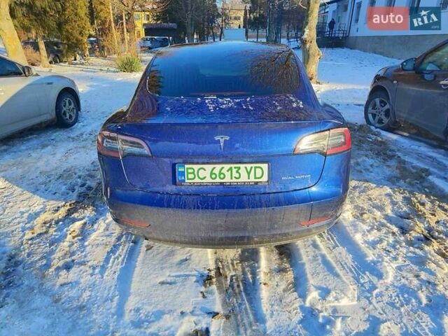 Синий Тесла Модель 3, объемом двигателя 0 л и пробегом 25 тыс. км за 13000 $, фото 1 на Automoto.ua
