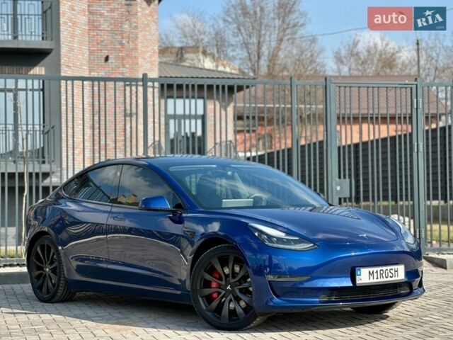 Синий Тесла Модель 3, объемом двигателя 0 л и пробегом 56 тыс. км за 19500 $, фото 9 на Automoto.ua