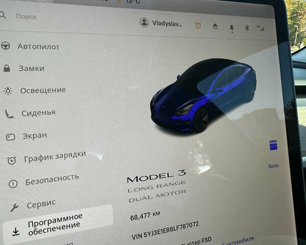 Синий Тесла Модель 3, объемом двигателя 0 л и пробегом 70 тыс. км за 22000 $, фото 9 на Automoto.ua