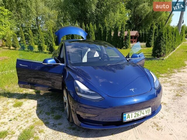 Синий Тесла Модель 3, объемом двигателя 0 л и пробегом 162 тыс. км за 17999 $, фото 2 на Automoto.ua