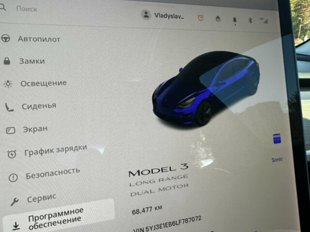 Синий Тесла Модель 3, объемом двигателя 0 л и пробегом 73 тыс. км за 19500 $, фото 9 на Automoto.ua