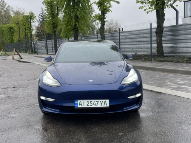 Синий Тесла Модель 3, объемом двигателя 0 л и пробегом 87 тыс. км за 21500 $, фото 1 на Automoto.ua