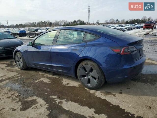 Синий Тесла Модель 3, объемом двигателя 0 л и пробегом 35 тыс. км за 5100 $, фото 2 на Automoto.ua