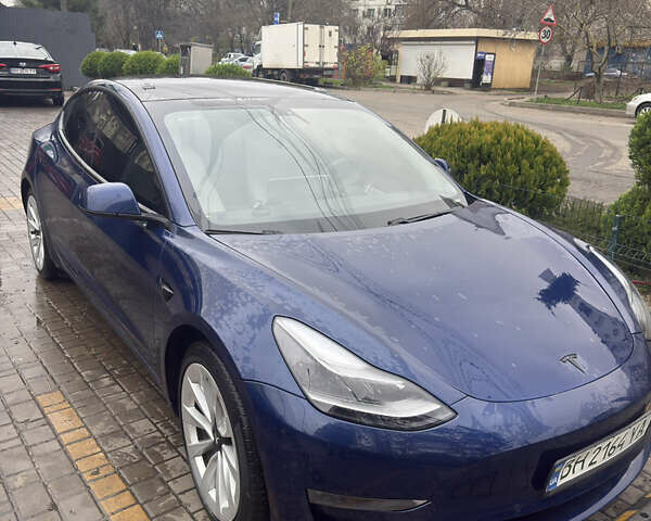 Синий Тесла Модель 3, объемом двигателя 0 л и пробегом 83 тыс. км за 19000 $, фото 2 на Automoto.ua