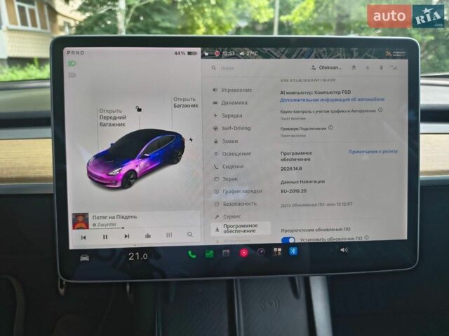 Синий Тесла Модель 3, объемом двигателя 0 л и пробегом 154 тыс. км за 17700 $, фото 8 на Automoto.ua