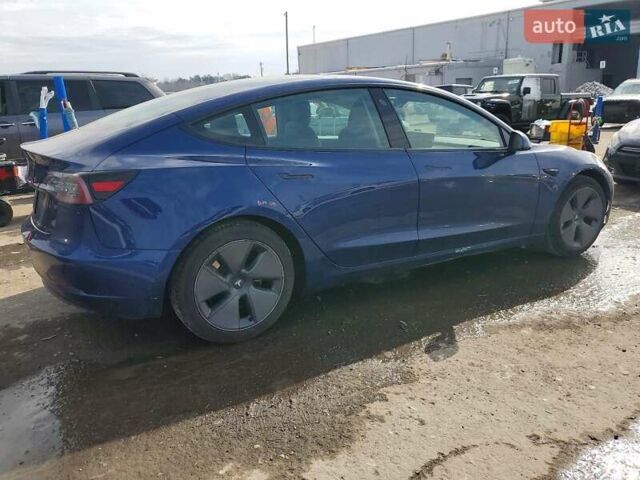 Синий Тесла Модель 3, объемом двигателя 0 л и пробегом 35 тыс. км за 5100 $, фото 3 на Automoto.ua