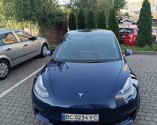 Синий Тесла Модель 3, объемом двигателя 0 л и пробегом 39 тыс. км за 21700 $, фото 2 на Automoto.ua