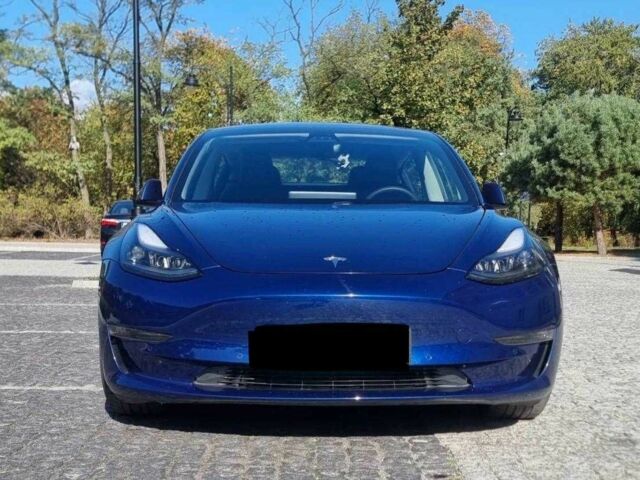 Синий Тесла Модель 3, объемом двигателя 0 л и пробегом 47 тыс. км за 13600 $, фото 1 на Automoto.ua