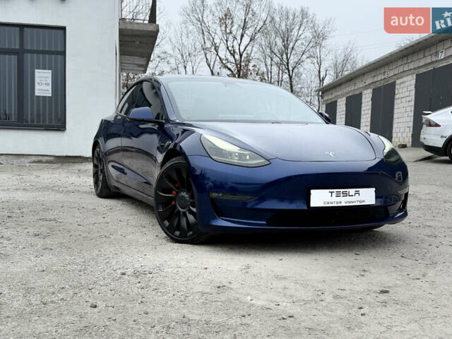 Синий Тесла Модель 3, объемом двигателя 0 л и пробегом 92 тыс. км за 25700 $, фото 3 на Automoto.ua