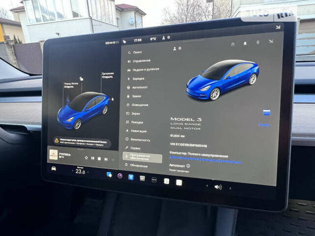 Синий Тесла Модель 3, объемом двигателя 0 л и пробегом 54 тыс. км за 24200 $, фото 50 на Automoto.ua