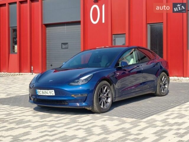 Синий Тесла Модель 3, объемом двигателя 0 л и пробегом 82 тыс. км за 20999 $, фото 3 на Automoto.ua