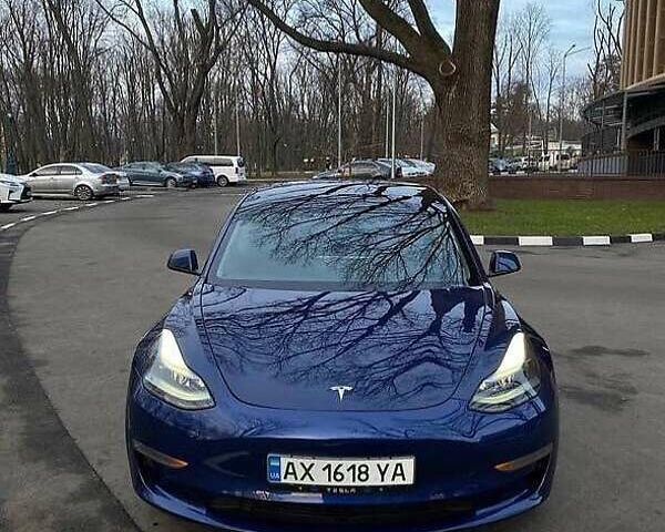 Синий Тесла Модель 3, объемом двигателя 0 л и пробегом 82 тыс. км за 20950 $, фото 1 на Automoto.ua