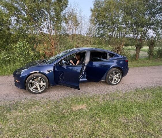 Синій Тесла Модель 3, об'ємом двигуна 0 л та пробігом 222 тис. км за 14300 $, фото 1 на Automoto.ua