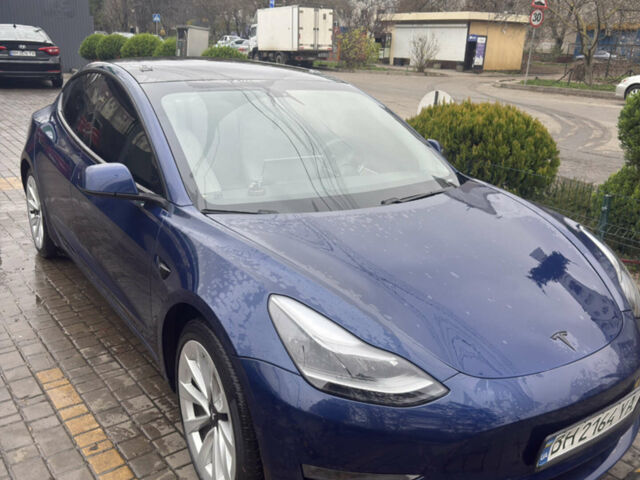 Синий Тесла Модель 3, объемом двигателя 0 л и пробегом 83 тыс. км за 17500 $, фото 2 на Automoto.ua